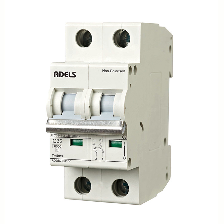 Verwendet in Pv-Solarstromanlagen Unpolarity DC Mini Circuit Breaker